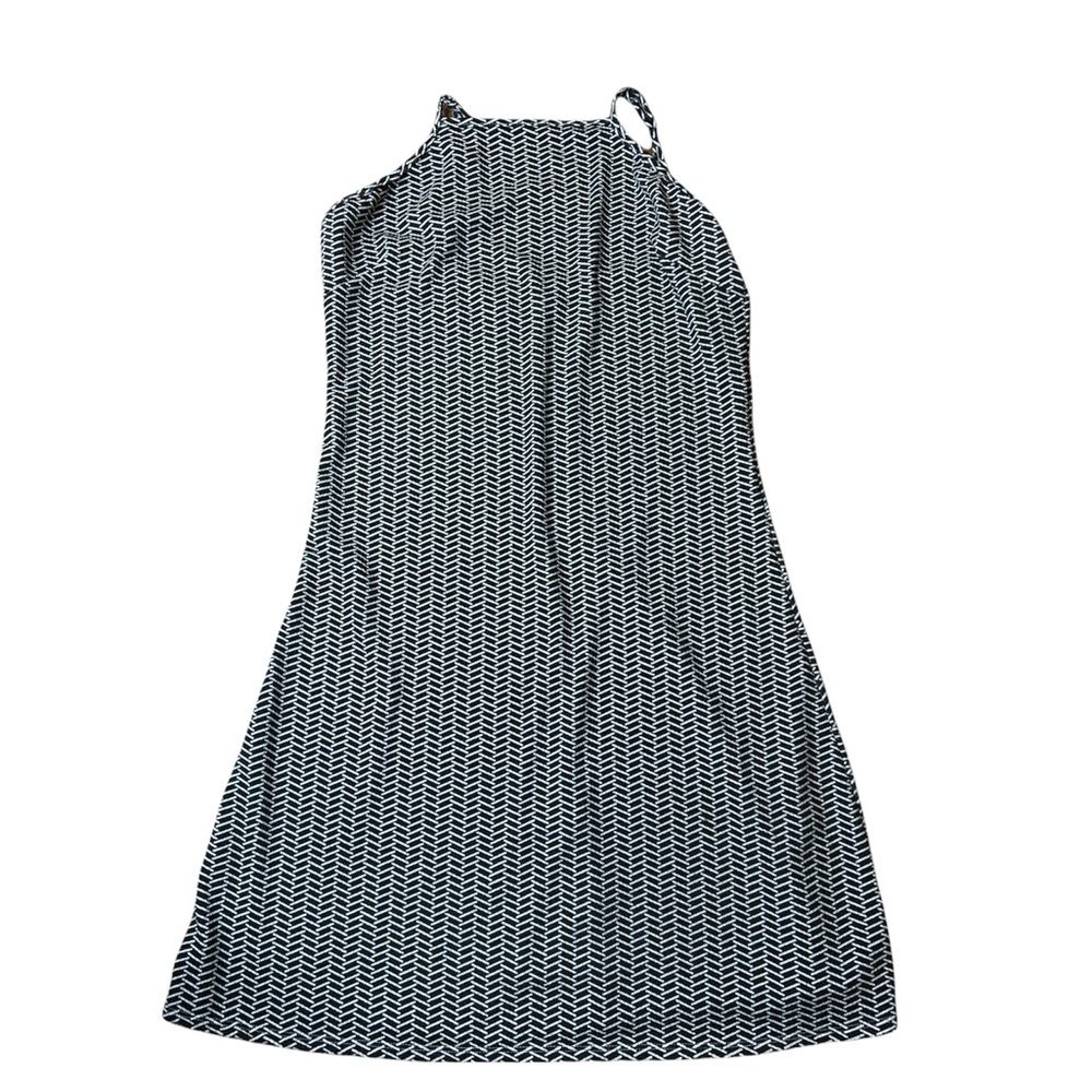 Marisa Black and White Halter Dress
